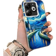 HONTINGA Infinix Smart 8 ile Uyumlu Kılıf Silikon Kenar Sert Arka Kamera Koruyucu Basitlik Anti Düşme Kamera Sevgili Çift Kılıf Çizgi Roman Desen Couple Telefon Kılıfı K1-1810