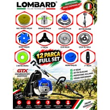Cros Lombard OLIVARO-12X 12 Parça Özel Set Sırt Tipi Zeytin Silkeme Hasat Toplama Magnatec Seri Tırpan Motoru