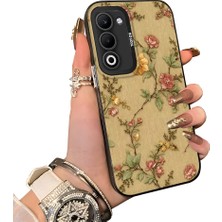 HONTINGA Oppo A5 5g ile Uyumlu Kılıf Silikon Kenar Sert Arka Kamera Koruyucu Basitlik Anti Düşme Kamera Sevgili Çift Kılıf Çiçekli Desen Couple Telefon Kılıfı K1-1816