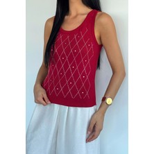 Gülseli Ön Taşlı Kaşkorse Bluz P-00022273