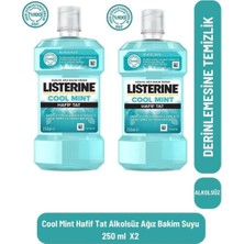 Belirtilmemiş Listerinecool Mint Hafif Tat Alkolsüz Ağiz Bakim Suyu 250 ml X2