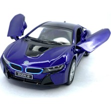 Kinsmart Bmw I8 - Çek Bırak 5inch. Lisanslı Model Araba, Oyuncak Araba 1:36