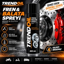 Trendoil Fren Balata Temizleme Spreyi 500 ml – Fren ve Debriyaj Temizleyici Hızlı ve Etkili Temizlik