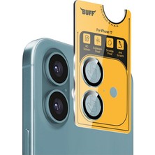 Buff iPhone 17 Metal Kamera Lens Koruyucu - Yeşil
