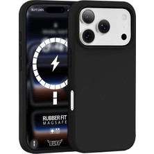 Buff iPhone 18 Pro /17 Pro Magsafe Rubber Fit Kılıf - Siyah
