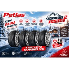 Petlas 175/70 R13 Snowmaster2 82T Kış Lastiği (4'lü Takım) (Üretim : 2026)