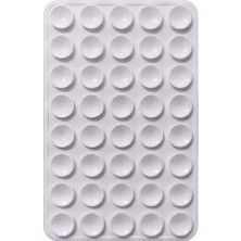 Teknook Kare Öpücüklü 03 Çift Taraflı Silikon Tutucu 5,50CM x 8cm - Açık Gri