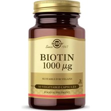 Solgar Biotin 1000 Mcg 50 Kapsül Vitamin ve Mineral Takviyesi