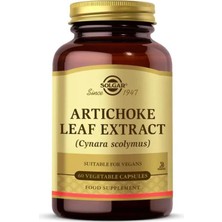 Solgar Artichoke Leaf Extract 60 Kapsül Amerika Menşeli Vegan İçerik ile Yetişkinler İçin
