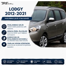 Brsplast Dacia Lodgy Uyumlu 2012 Ve Üzeri Krom Ayna Kapağı 2 Parça Paslanmaz Çelik