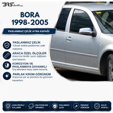 Brsplast Volkswagen Bora Uyumlu 1998-2005 Krom Ayna Kapağı 2 Parça Paslanmaz Çelik