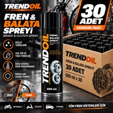 Trendoil Fren Balata Temizleme Spreyi 500 ml x 30 Adet - Etkili ve Hızı Temizleme Avantajlı Paket
