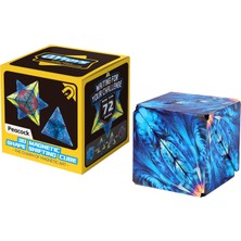 K&A EQY10020 Qy 3D Magnetic Shape Shifting Cube Peacock