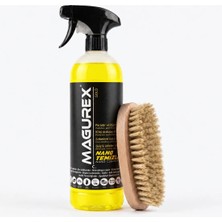 Magurex Nano Temizleyici & Ahşap Saplı Doğal At Kılı Fırça - Genel Temizlik ve Araç Içi Bakım Seti