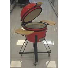 Chefden Pro 16” Seramik Kömürlü Kırmızı Barbekü