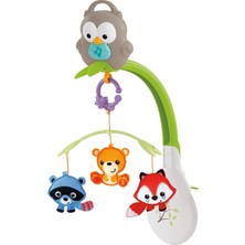 Fisher-Price Müzikli Baykuş Dönencesi 3'ü 1 Arada Beşik ve Bebek Arabası Dönencesi 873.2g