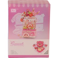 MGN LZ1680 Loz Sevimli Gashapon Makineleri Pembe Block Oyuncak 428 Parça