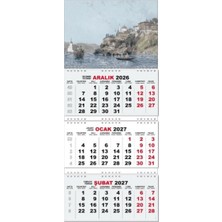 Blueb 2027 Gemici Duvar Takvimi - Sandal Sefası