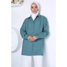 Julude Moskov Kalıp Tesettür Basic Gömlek P-00023021