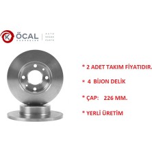Ön Fren Disk Tk Fiat M131 M124 Doğan Şahin Kartal Slx 1972-2002 226mm. 4139010 Öcal T-110