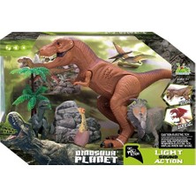 MEGA Dinozor Sesli Işıklı Renkli Oyuncak 5 - 7 Yaş Erkek Çocuklar İçin Eğlenceli Hediye-RS006-2