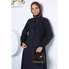 Julude Fırfır Yaka Dantel Işlemeli Tesettür Gömlek P-00022972