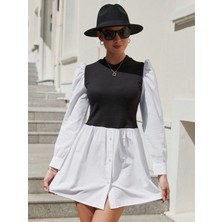 Mass Fashion Kadın Kısa Gömlek Elbise