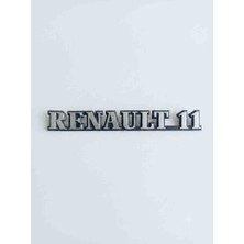 OEM Renault 11 Bagaj Yazısı Krom Geçmeli/yapıştırmalı