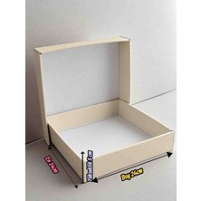 Rass E-Ticaret Karton Kutusu 24*24*5cm 10  Adet Fil Dişi Hediyelik Eşya Kutusu