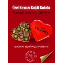Özel Kırmızı Kalpli Kutuda Karışık Çikolata