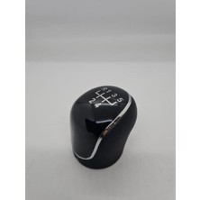 Keyron Renault R5 - R9 - R11 -  R19 - R21 Siyah Şemalı Vites Topuzu Suni Deri