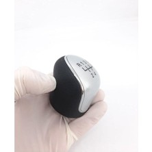 Keyron Renault R5 - R9 - R11 - R19 - R21 Gri Şemalı Vites Topuzu Suni Deri