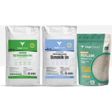 Tam Tarım Glutensiz Çiğ Karabuğday Unu 2 kg + Glutensiz Ekmeklik Un 2 kg + Organik Karnıyarık Otu Tozu 100 gr