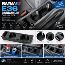 Print Zone Bmw E36 Uyumlu Orta Konsol Bardaklık ve Bozuk Para Saklama Organizer
