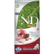 N&d Prime Tahılsız Tavuklu ve Narlı Medium - Maxi Yavru Köpek Maması 12 kg