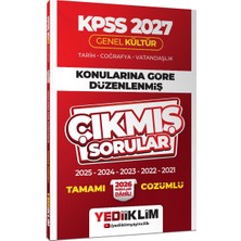 Yediiklim Yayınları Yediiklim 2027 Kpss Genel Kültür Konularına Göre Düzenlenmiş Tamamı Çözümlü Çıkmış Sorular