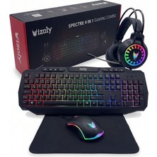İzoly Spectre 4 In 1 Gaming Combo Klavye+Mouse+Kulaklık+Mousepad Seti
