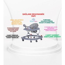St. Morritz 3 Kademe Müzikli Mama Tablalı Bebeğin Ilgisini Çekecek Çıngıraklı Oyuncaklı Yürüteç Örümcek