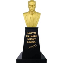 Panapole Atatürk Büstü (100CM Alüminyum)+ Kaide (120CM)+ Alt Tabla Lise Modeli