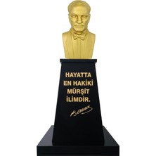 Panapole Atatürk Büstü (80CM Fiber)+ Kaide (120CM)+ Alt Tabla Lise Modeli