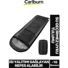 St. Morritz Isı Yalıtımı Sağlayan Su Geçirmez Nefes Alabilir Çift Kaplama Polar Kumaş Uyku Tulumu -10 Derece