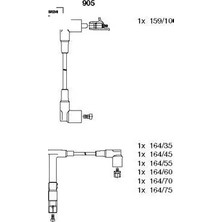 BREMI Atesleme Kablosu Setı M104 W124 S124 C124 A124 W140 R129 Bremı 0986356314/ ZEF597