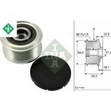 Alternatör Kasnağı 6 Kanal 208 2008 308 T9 301 C3 Iıı C3 Pıcasso C4 Iı Ds4 C4 Cactus C-Elysee Ds3 Eb Ina 1608066080/ 9806007480/ 1610048280