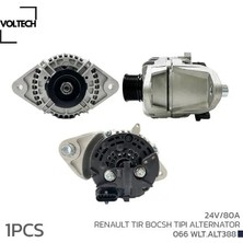 Alternatör 24V 80A Tır Bosch Tıpı Voltech 124555020