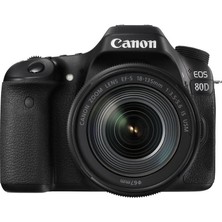 Canon EOS 80D SLR Dijital Fotoğraf Makinesi 6000 x 4000 Fotoğraf Çözünürlüğü 18-135mm Lens ve CMOS Sensör