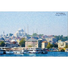 St. Morritz Yapışkanlı Karton Pano Istanbul, Manzara 33X48 Cm.