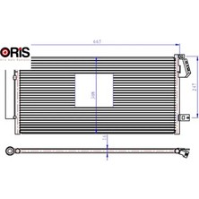 Oris Klima Radyatörü Fıat Doblo 10 > Combo 12 > 1.3 Dmtj-1.6 Dmtj-2.0 Dmtj 669X293X16 Orıs 51838048/ 51937924/ 95510682