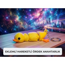 Sevimli Hareketli Sarı Ördek Anahtarlık & Çanta Süsü 1-Adet