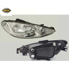 Far Sinyal Sağ Şeffaf P206 03-10 Elektrikli H7 H7 Ayfar 6205.S9
