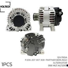 Voltech Alternatör Sarj Dinamosu 12V 150A P. 206 207 307 308 Partner Berlıngo 124525032